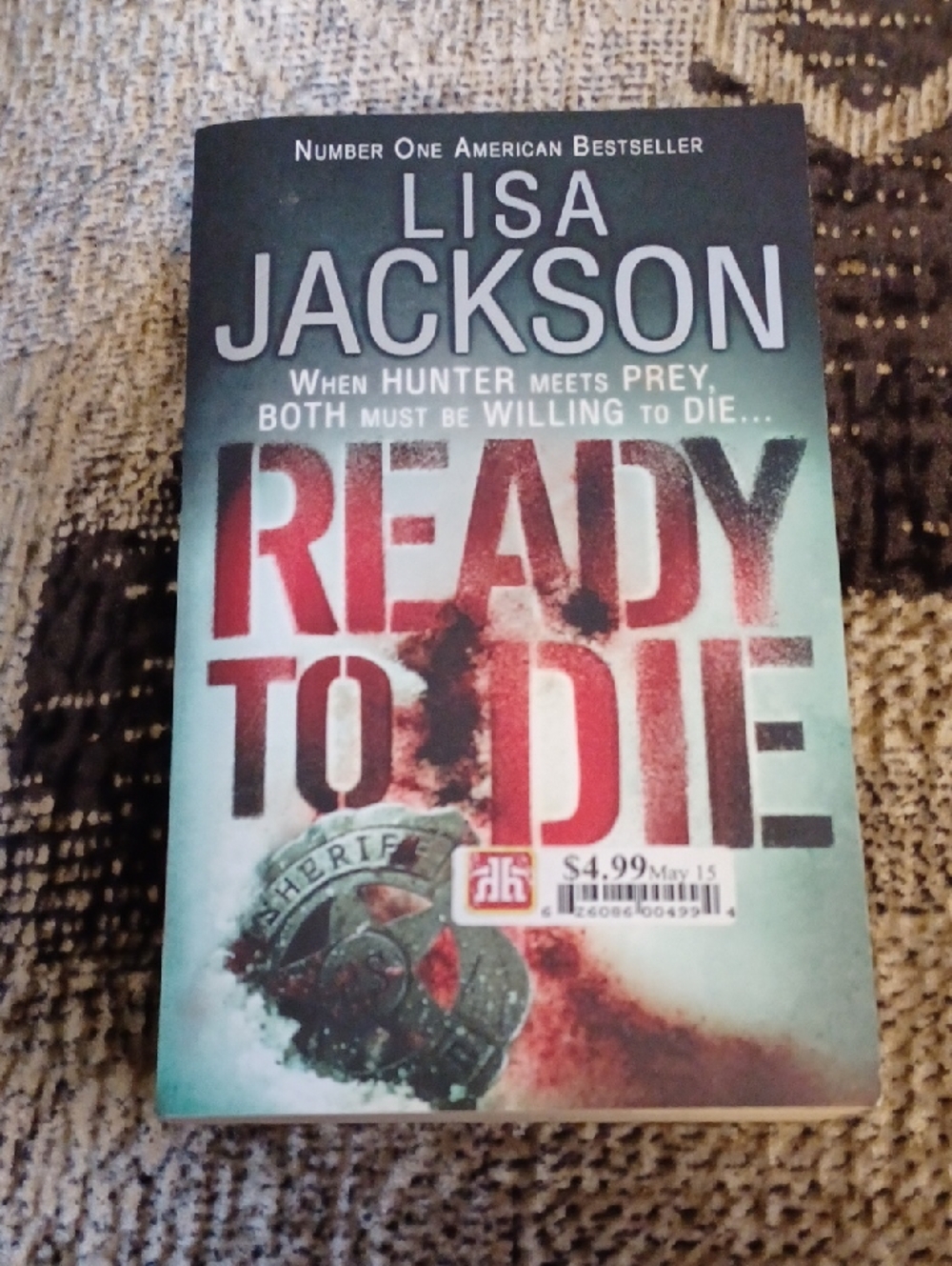 $4 Add-on Lisa Jackson "Ready To Die" - Paperback Thriller/Romance